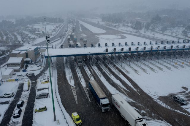 Κακοκαιρία Μπάρμπαρα: Νέα απαγόρευση κυκλοφορίας φορτηγών στην εθνική οδό