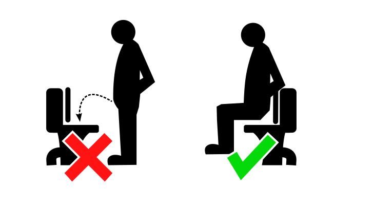 Θα πρέπει όλοι οι άνδρες να κάθονται για να ουρήσουν;