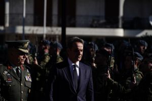 Στον Γρανίτη Δράμας για την κηδεία του σμηναγού Τσιτλακίδη ο Κυριάκος Μητσοτάκης