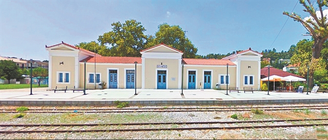 Στον σταθμό των τρένων της Αρχαίας Ολυμπίας