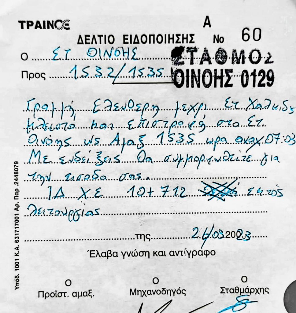 «Μπλόκο» στην επανεκκίνηση λειτουργίας του σιδηροδρόμου