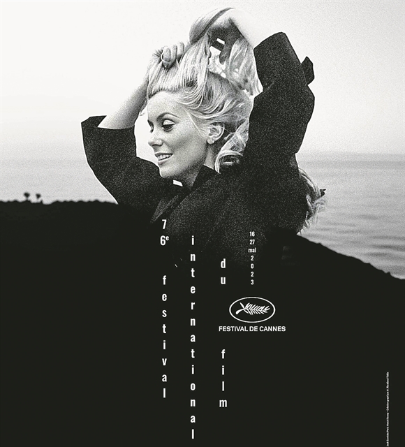 Η Κατρίν Ντενέβ στην αφίσα του 76ου Φεστιβάλ των Καννών