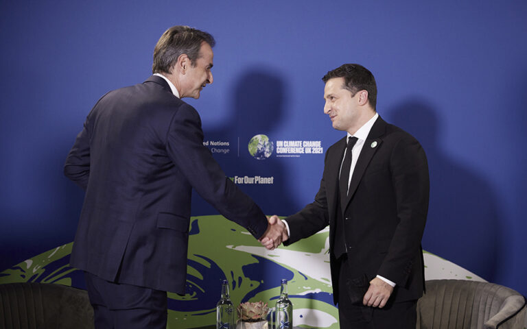 Μητσοτάκης σε Ζελένσκι: Η Ελλάδα θα συνεχίσει να βρίσκεται στο πλευρό της Ουκρανίας
