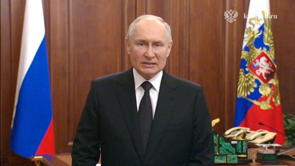 Ρωσία: Ο Βλαντιμίρ Πούτιν απαντά με διάγγελμα στον Πριγκόζιν
