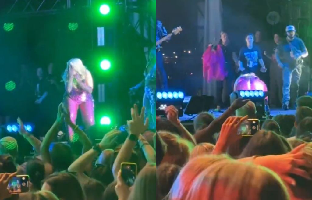 Σοκαριστικό περιστατικό για τραγουδίστρια – Της πέταξαν κινητό στο κεφάλι ενώ ήταν στη σκηνή