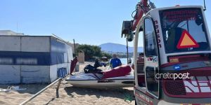 Παραμένει διασωληνωμένος ο 10χρονος που τραυματίστηκε με τζετ σκι στην Ιεράπετρα