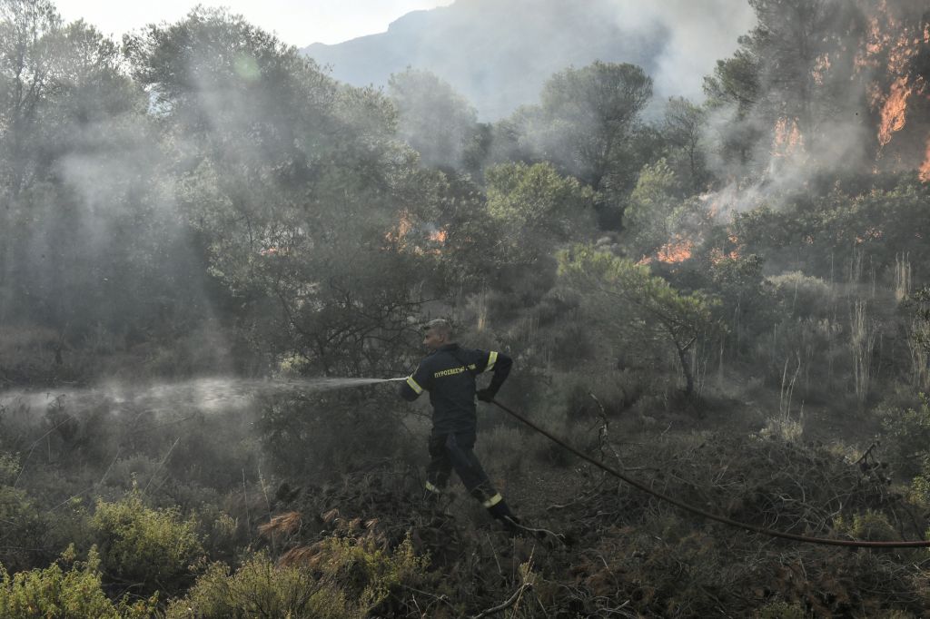 Εύβοια: Σε ύφεση η πυρκαγιά στην περιοχή Φύλλα  – Δεν απειλείται το μοναστήρι