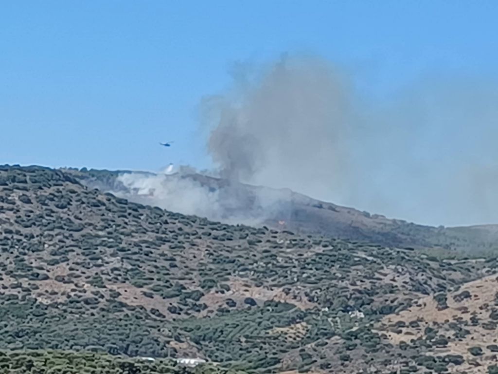 Κρήτη: Φωτιά κοντά στο δάσος της Κέρης