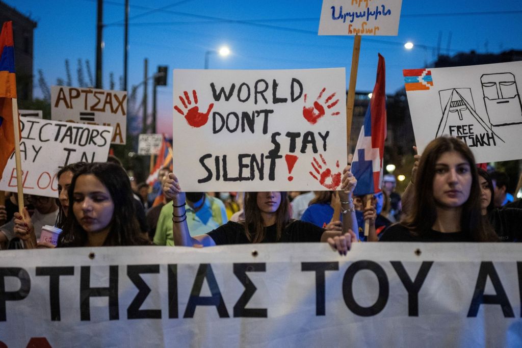 Ναγκόρνο Καραμπάχ: Διαδηλώσεις Αρμενίων από την Αθήνα μέχρι τις Βρυξέλλες