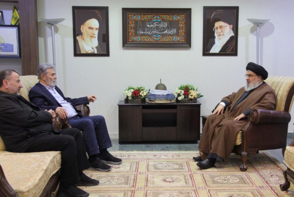 Γάζα: Συναντήθηκαν οι ηγέτες της Χεζμπολάχ, της Χαμάς και της Ισλαμικής Τζιχάντ