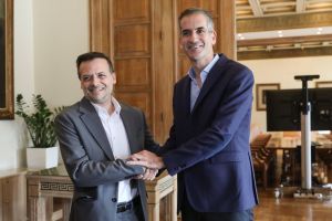 Πρώτη συνάντηση Κώστα Μπακογιάννη με Χάρη Δούκα