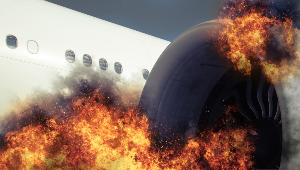 Αεροσκάφος τυλίχτηκε στις φλόγες εν ώρα πτήσης – Τρομακτικό βίντεο από το εσωτερικό του