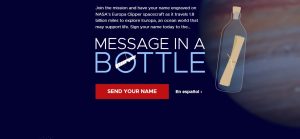 ΝΑΣΑ: «Μήνυμα στο μπουκάλι» τελευταία ευκαιρία να στείλεις το όνομά σου στο Διάστημα
