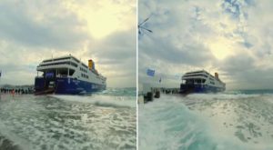 Βίντεο από το λιμάνι της Τήνου, αποτυπώνει τις δυσκολίες που βιώνουν οι κάτοικοι τον χειμώνα