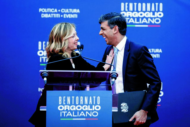 Φιέστες στη Ρώμη: Τι ενώνει τη Μελόνι, με Σούνακ και Ράμα