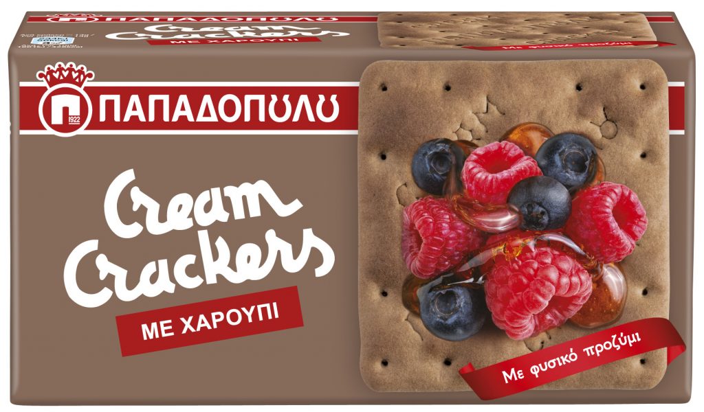 Τα Cream Crackers Παπαδοπούλου κυκλοφορούν νέα γεύση με Χαρούπι