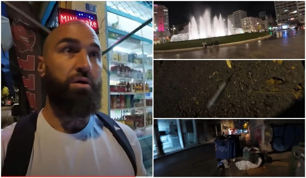 Αυστραλός ΥouΤuber περπάτησε νύχτα στην Ομόνοια και σοκαρίστηκε – «Ο χειρότερος δρόμος που έχω περπατήσει»
