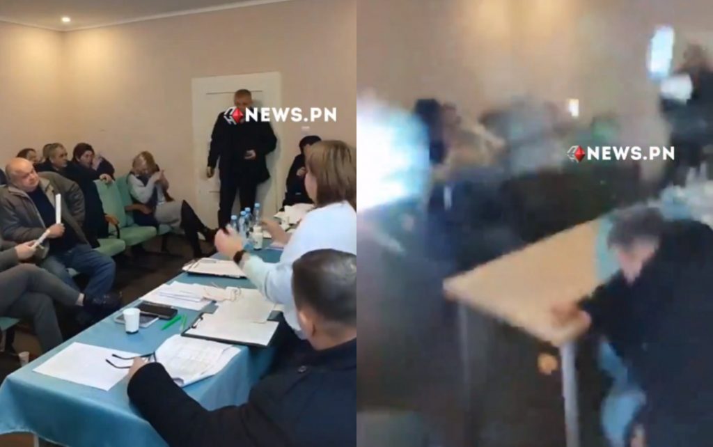 Ουκρανία: Χαμός σε συνεδρίαση δημοτικού συμβουλίου – Τοπικός αξιωματούχος πέταξε χειροβομβίδες