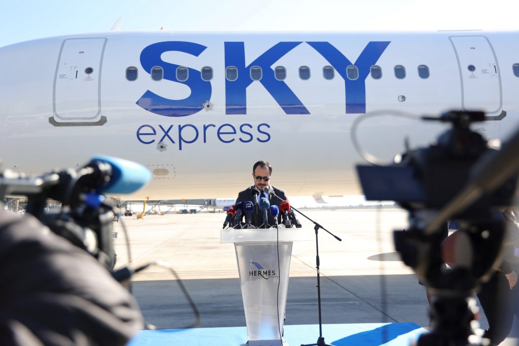 «Πετάει» και στην Κύπρο η SKY Express – Το όνομα του πρώτου Airbus