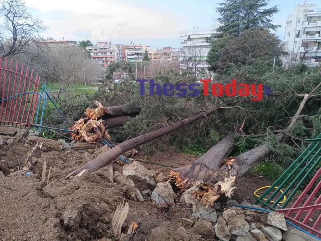 Στο έλεος της κακοκαιρίας και η Θεσσαλονίκη – Εκτεταμένες ζημιές σε σχολείο