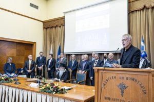 Ο δήμαρχος Πειραιά Γιάννης Μώραλης στην ετήσια εκδήλωση των 12 παραγωγικών φορέων της πόλης