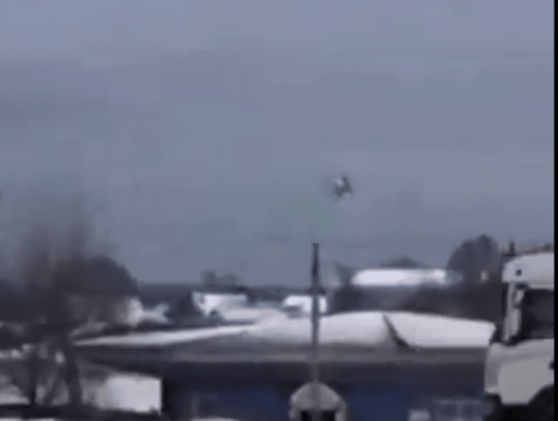 Συνετρίβη ρωσικό στρατιωτικό μεταγωγικό στο Μπέλγκοροντ – Βίντεο με τη στιγμή της πτώσης