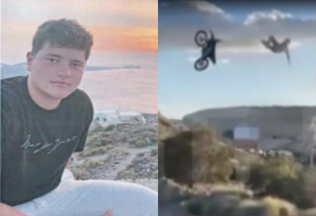 Ιεράπετρα: Η στιγμή που ο 17χρονος Μάριος κάνει «άλμα θανάτου» σε αυτοσχέδια πίστα motocross
