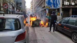 Ένταση στην Πατησίων μετά το πανεκπαιδευτικό συλλαλητήριο