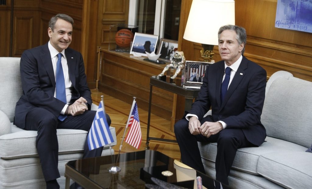 Ραντεβού Μητσοτάκη – Μπλίνκεν στα Χανιά: Στο «μενού» Ανατ. Μεσόγειος, Γάζα και αμυντική συνεργασία