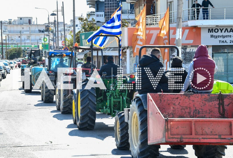 Πύργος: Κλιμακώνουν τις πιέσεις οι αγρότες, κάνουν πορεία με τρακτέρ – «Η κυβέρνηση άρχισε να στριμώχνεται»