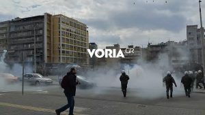 Θεσσαλονίκη: Επεισόδια στη συγκέντρωση για τα Τέμπη