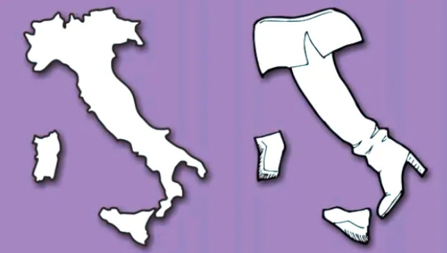 Schizzi satirici sui paesi europei: l’Italia somiglia a uno stivale – Grecia?