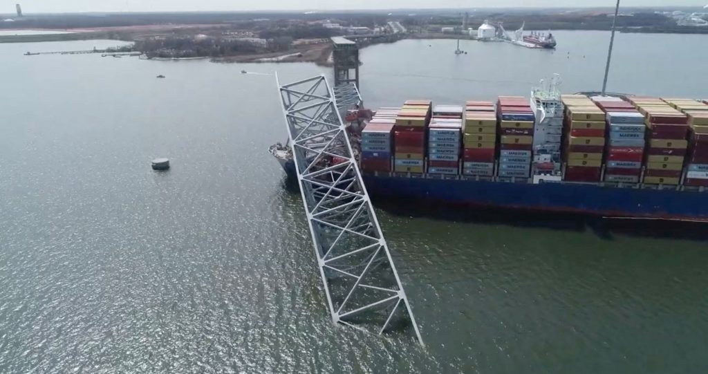 Βαλτιμόρη: Ερευνώνται τα αίτια της πρόσκρουσης του πλοίου στη γέφυρα
