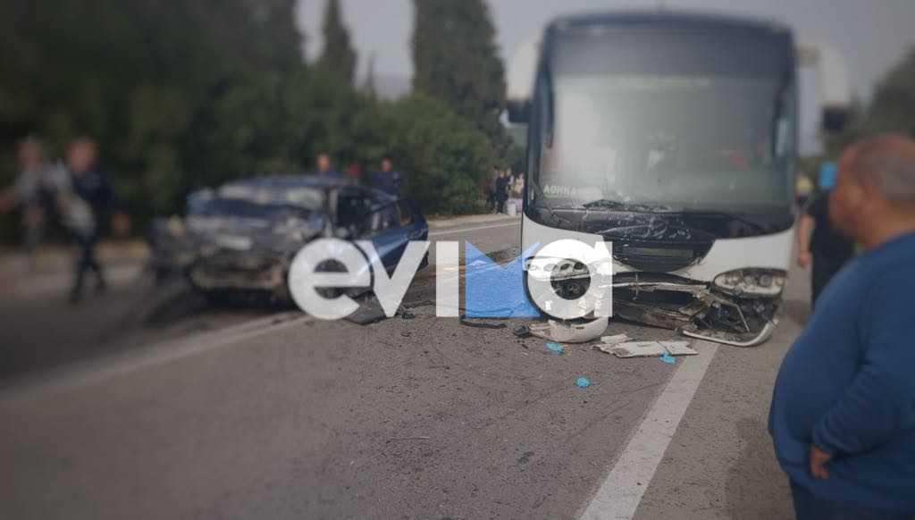 Ερέτρια: Λεωφορείο συγκρούστηκε με αυτοκίνητο – Νεκρός ο οδηγός του ΙΧ