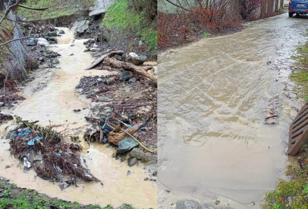 Προβλήματα από την κακοκαιρία στα Μετέωρα – Πλημμυρισμένοι δρόμοι, αποκλεισμένα χωριά και κατολισθήσεις