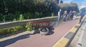 Τροχαίο δυστύχημα στην Πάτρα – 26χρονος δικυκλιστής εκσφενδονίστηκε σε ποδηλατόδρομο