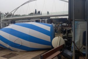 Βίντεο ντοκουμέντο: Έτσι έγινε η ανατροπή της μπετονιέρας στο Χαϊδάρι