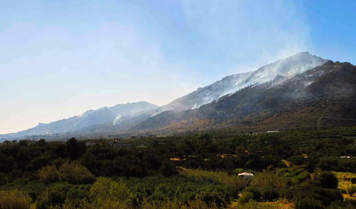 Λασίθι: Χωρίς ενεργό μέτωπο η πυρκαγιά – Πόσα στρέμματα κάηκαν μέχρι το μεσημέρι του Σαββάτου