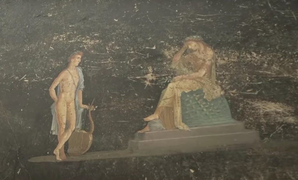 Πομπηία: Στο «φως» η μαύρη αίθουσα – Τοιχογραφίες της Ωραίας Ελένης και του Πάρη από τον Τρωικό Πόλεμο