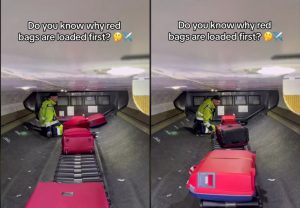Γιατί οι κόκκινες βαλίτσες μπαίνουν πρώτες στο αεροπλάνο; – Το viral βίντεο που δίνει την εξήγηση