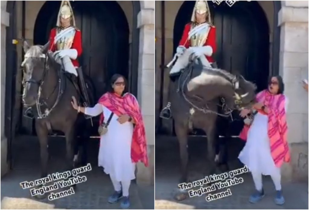 Άλογο της βασιλικής φρουράς… «τιμώρησε» τουρίστρια που ήθελε να φωτογραφηθεί μαζί του