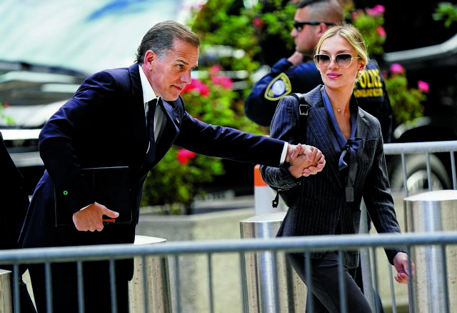 Χάντερ Μπάιντεν: Στο εδώλιο με τρεις κατηγορίες για κακουργήματα