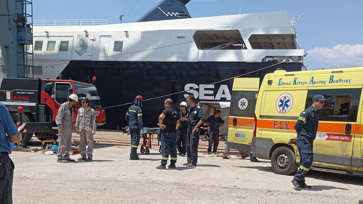 Σαλαμίνα: Τέσσερις συλλήψεις για το εργατικό δυστύχημα στο πλοίο της Seajets