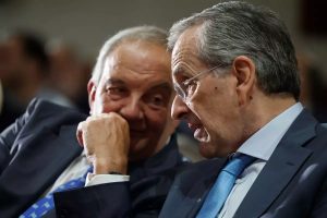 Κοινή εμφάνιση Καραμανλή – Σαμαρά με αιχμές για γάμους ομόφυλων και εθνικά θέματα