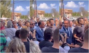 Γιούχαραν τον Άδωνι Γεωργιάδη στη Λέρο: Έξαλλοι οι νησιώτες με τη διάλυση του ΕΣΥ