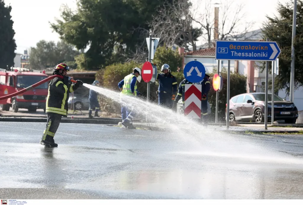 Συναγερμός στην Πυροσβεστική: Διαρροή αερίου σε κόμβο στη Θεσσαλονίκη