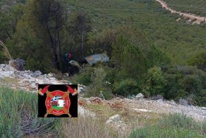 Σοκαριστικές εικόνες από το φλεγόμενο ΙΧ όπου βρήκε τραγικό θάνατο ο οδηγός στην Αργολίδα