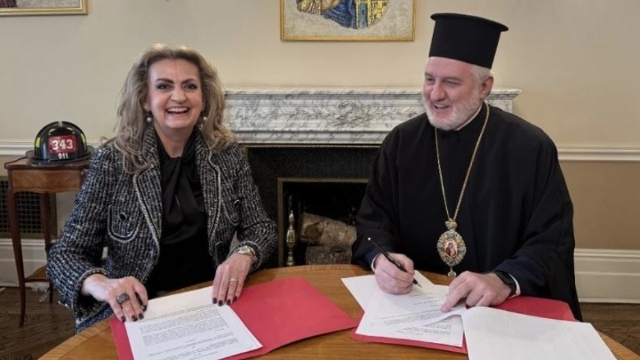 Συνεργασία Αρχιεπισκο Αμερικής και ΙΜΕ για την προαγωγή της ιστορικής πολιτισμικής και θρησκευτικής μας κληρονομιάς – Υπέγραψαν μνημόνιο συναντίληψης Συνεργασία Αρχιεπισκο Αμερικής και ΙΜΕ για την προαγωγή της ιστορικής πολιτισμικής και θρησκευτικής μας κληρονομιάς – Υπέγραψαν μνημόνιο συναντίληψης