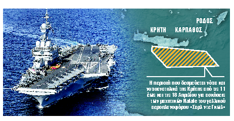 Το «Σαρλ ντε Γκωλ» φθάνει στην Κρήτη  