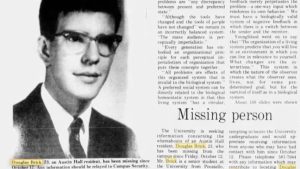 Οστά φοιτητή βρέθηκαν 52 χρόνια μετά την εξαφάνισή του